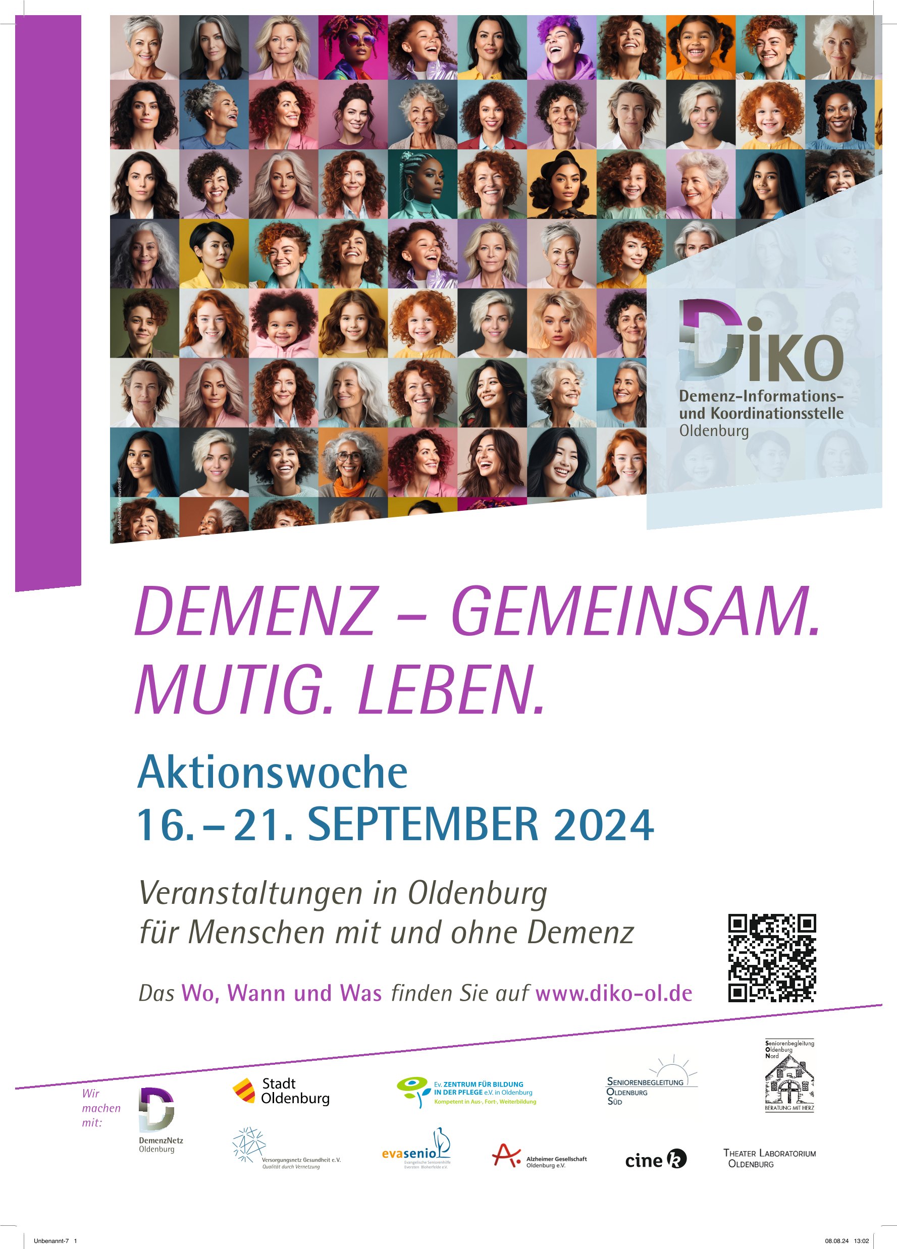 Flyer Woche der Demenz 2024 DIKO