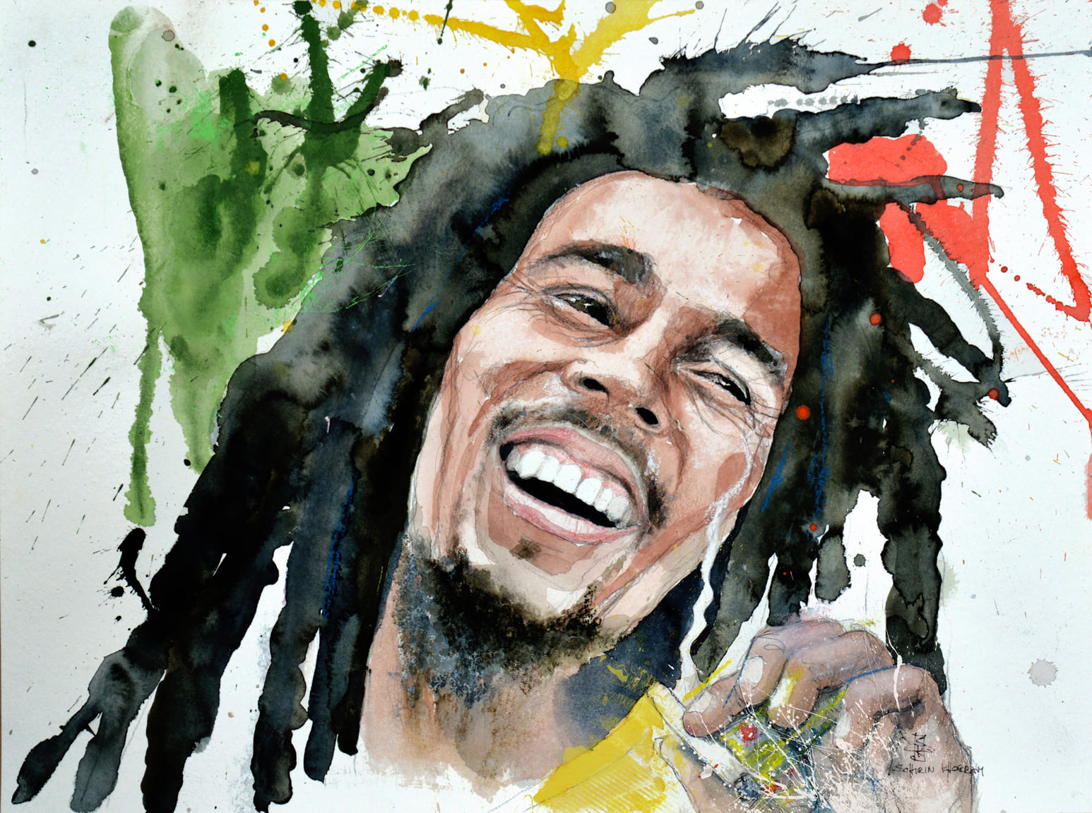 Bild von Bob Marley Ausstellung “MUSIC & ART ARE BREATHING THE SAME AIR” von Schirin Khorram